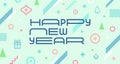 Vector abstract holidays background or banners with new year signs and symbols. New year greeting card. Vector.